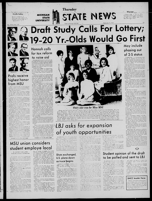 State news. (1967 February 9)