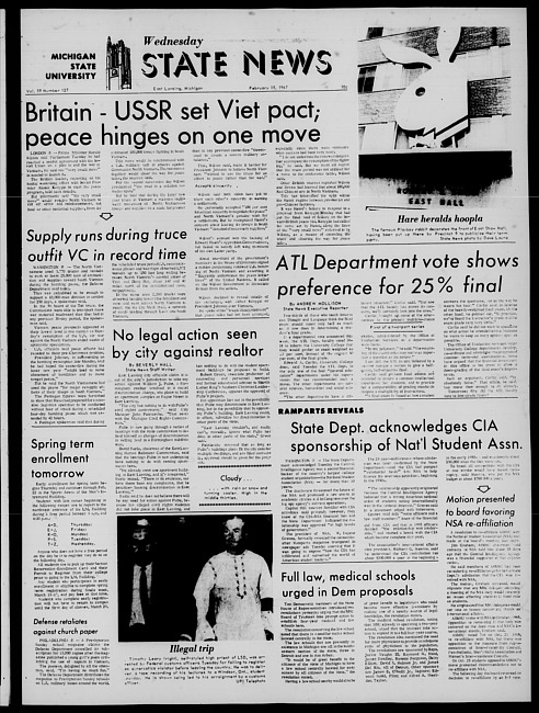 State news. (1967 February 15)