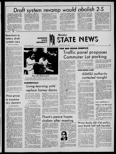 State news. (1967 March 6)