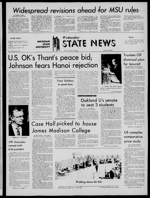 State news. (1967 March 29)