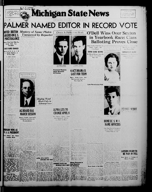 Michigan State news. (1934 March 16)