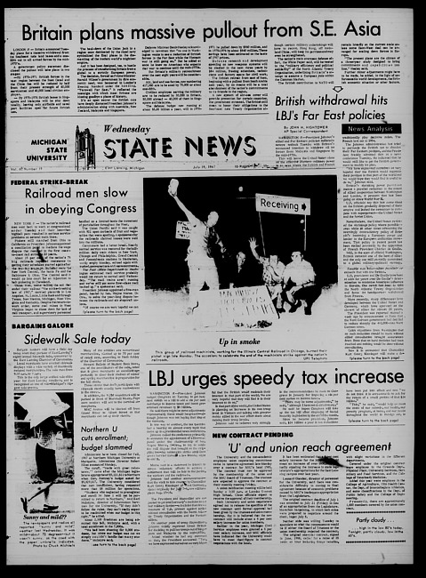 State news. (1967 July 19)