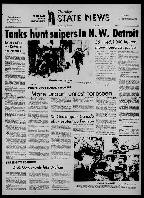 State news. (1967 July 27)