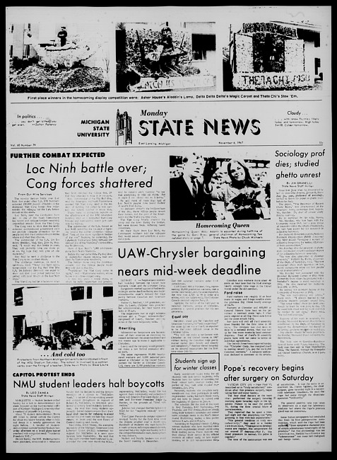 State news. (1967 November 6)