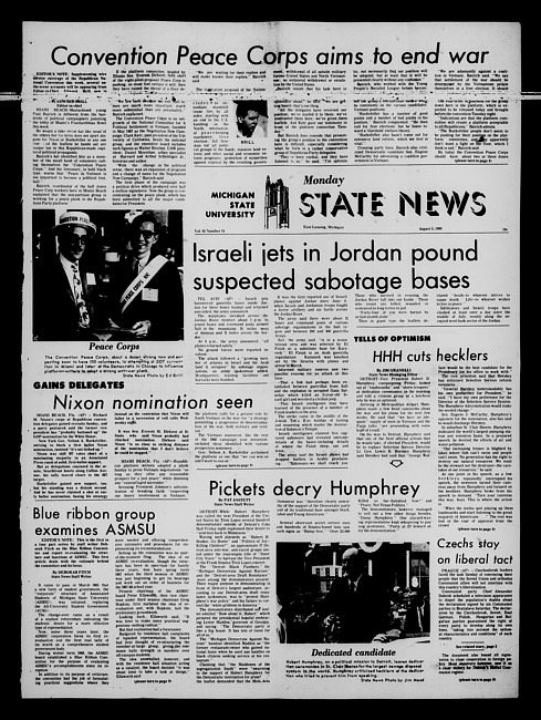 State news. (1968 August 5)