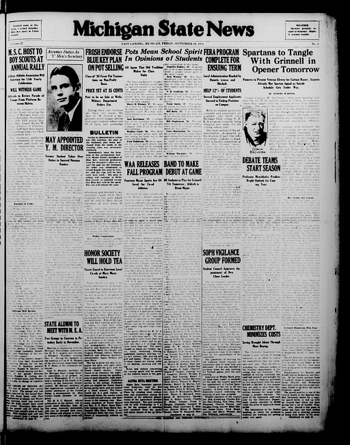 Michigan State news. (1934 September 28)