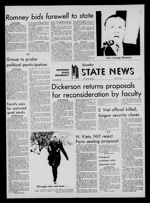 State news. (1969 January 7)