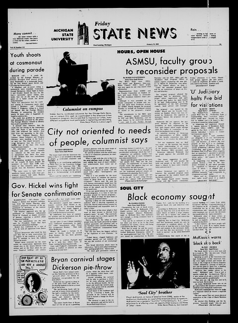 State news. (1969 January 24)