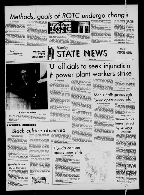 State news. (1969 January 27)