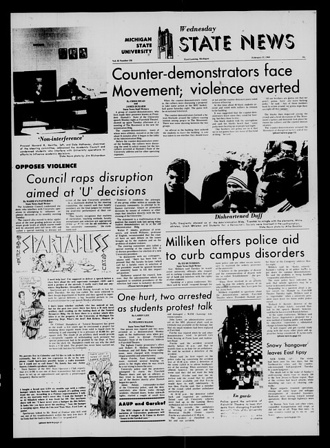 State news. (1969 February 12)