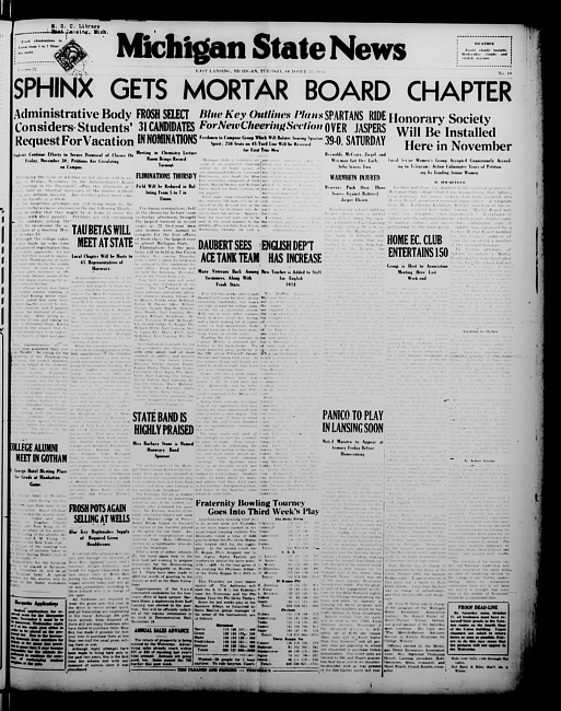 Michigan State news. (1934 October 23)