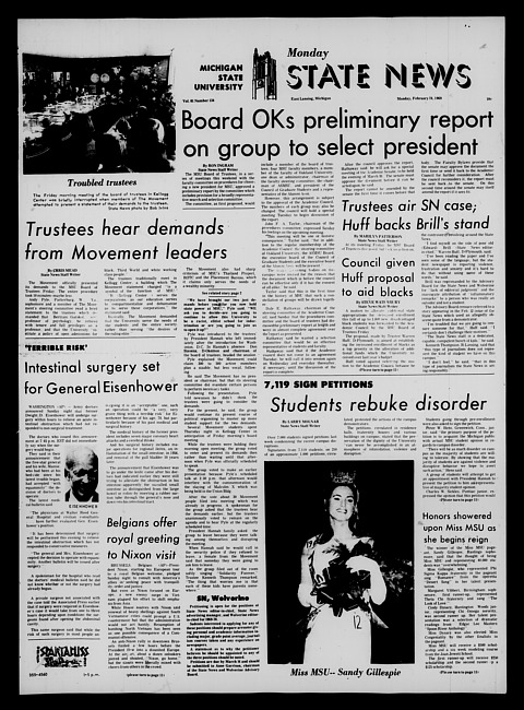 State news. (1969 February 24)
