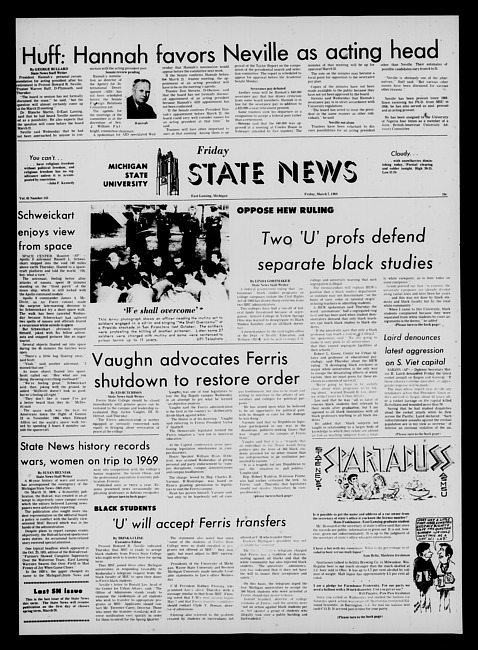 State news. (1969 March 7)