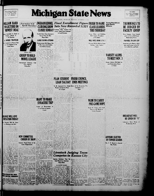 Michigan State news. (1934 October 30)