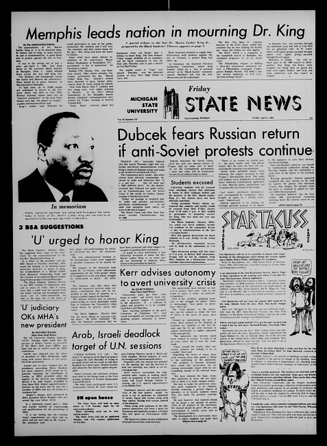 State news. (1969 April 4)