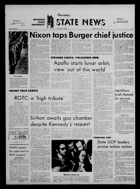 State news. (1969 May 22)