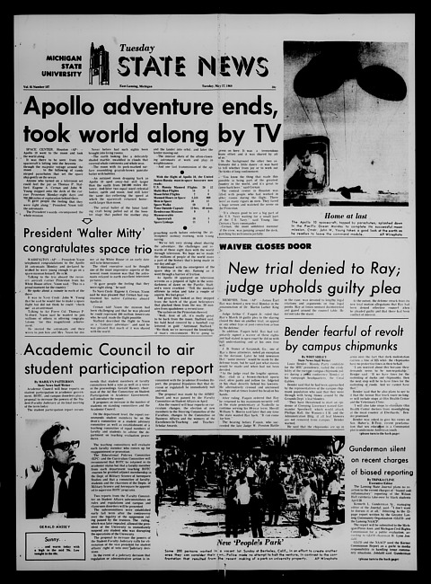 State news. (1969 May 27)