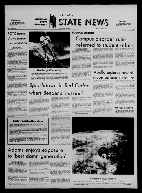 State news. (1969 May 29)