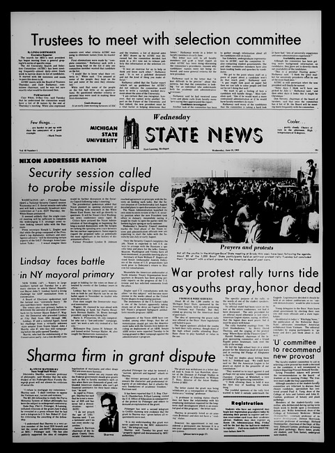 State news. (1969 June 18)