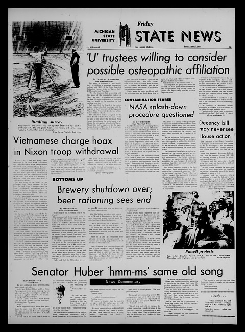 State news. (1969 June 27)