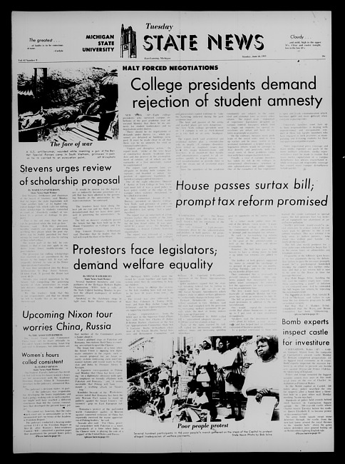 State news. (1969 June 30)