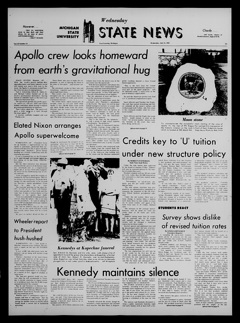 State news. (1969 July 23)