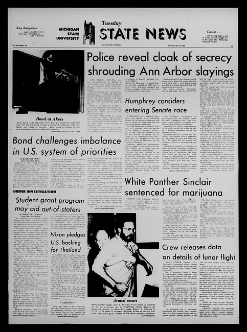 State news. (1969 July 29)