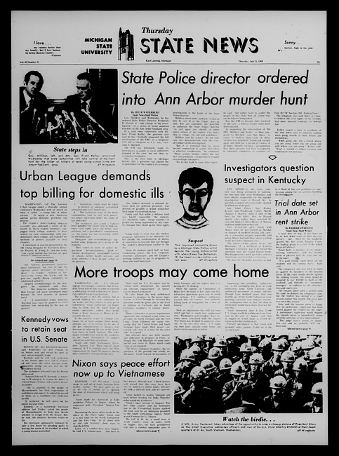 State news. (1969 July 31)