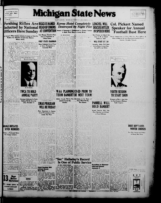 Michigan State news. (1934 December 11)