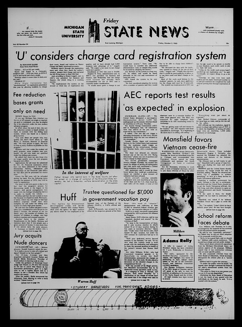 State news. (1969 October 3)