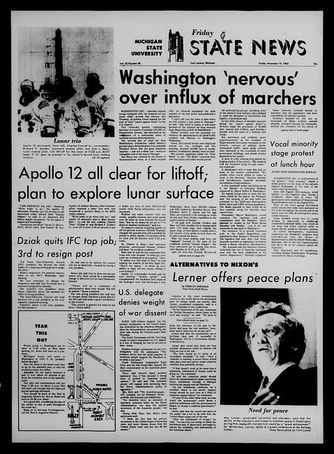 State news. (1969 November 14)