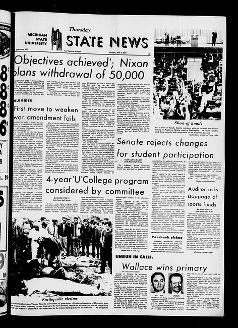 State news. (1970 June 4)