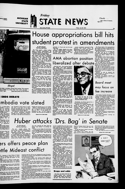 State news. (1970 June 26)