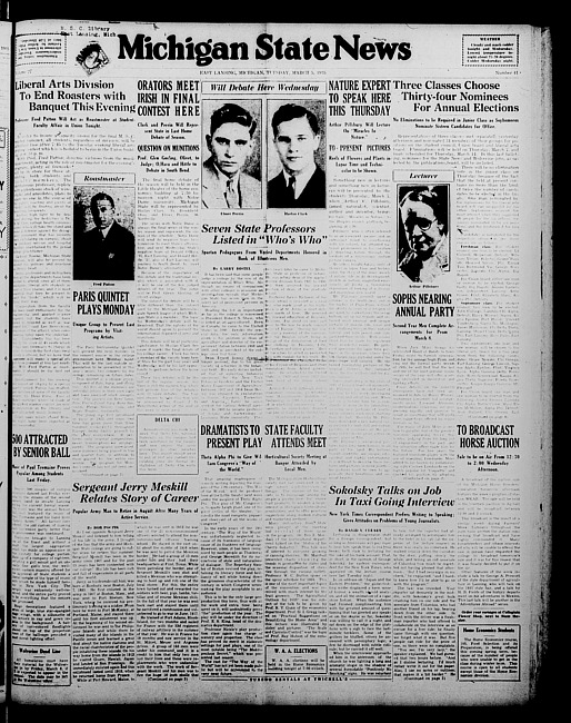 Michigan State news. (1935 March 5)