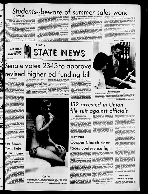 State news. (1970 July 3)