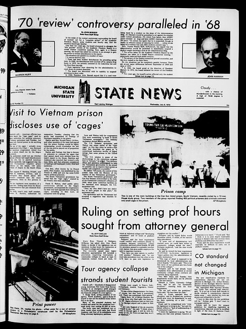 State news. (1970 July 8)