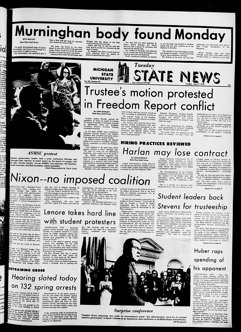 State news. (1970 July 21)