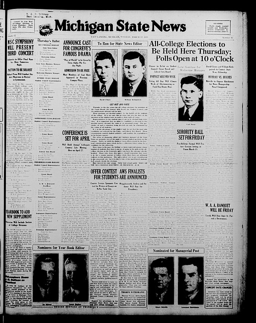 Michigan State news. (1935 March 12)