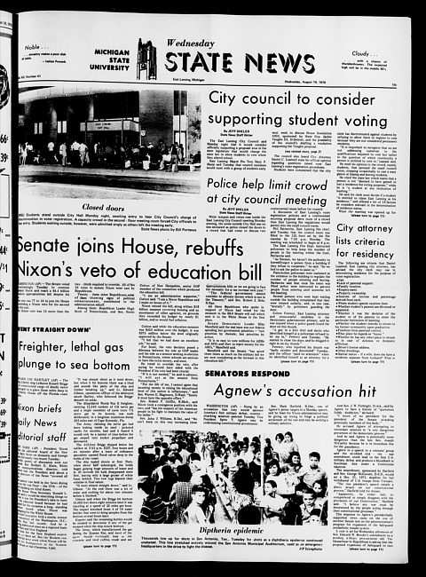 State news. (1970 August 19)