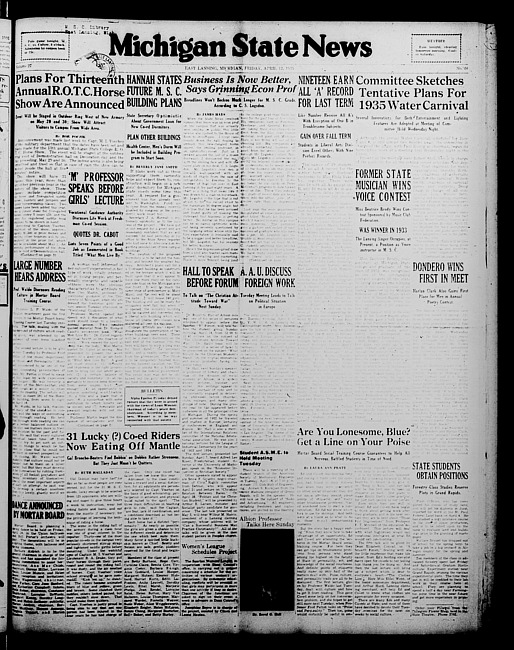 Michigan State news. (1935 April 12)