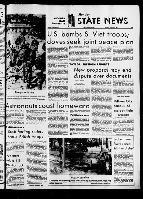 State news. (1971 February 8)