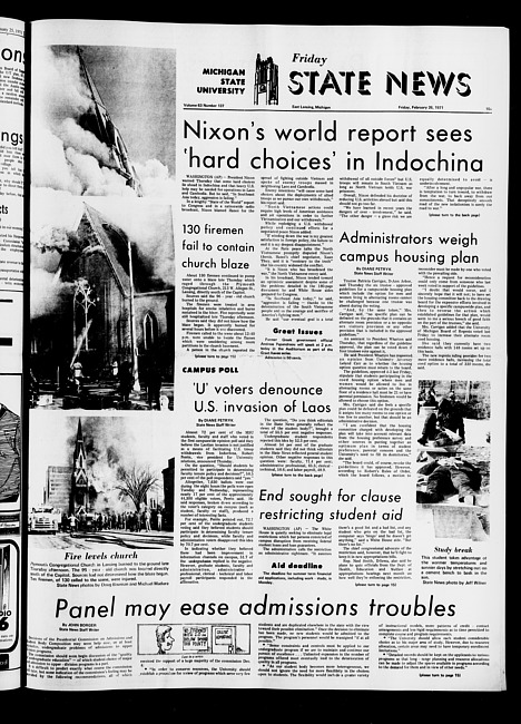 State news. (1971 February 26)