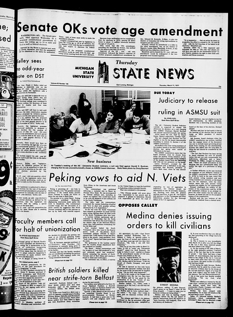 State news. (1971 March 11)