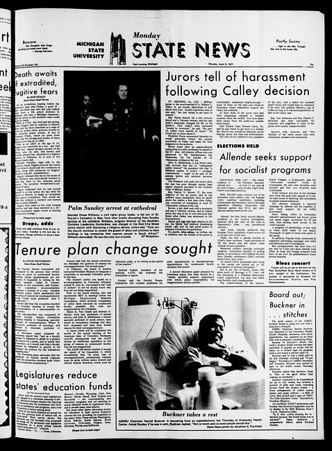 State news. (1971 April 5)