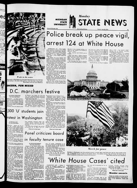 State news. (1971 April 26)