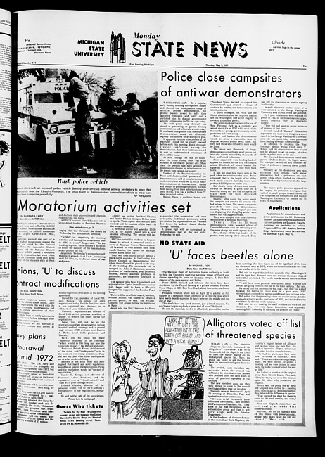 State news. (1971 May 3)