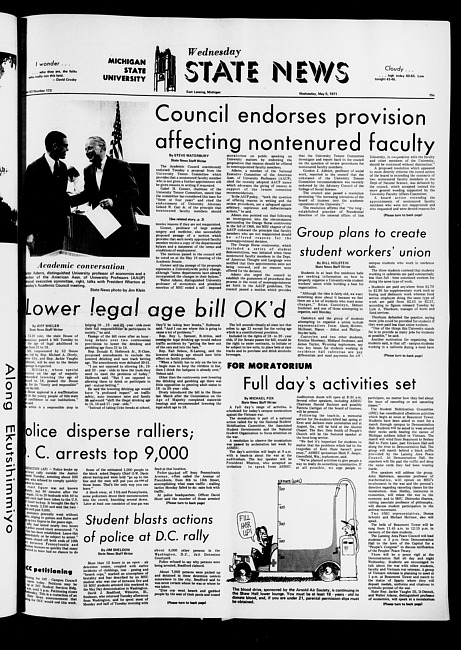 State news. (1971 May 5)