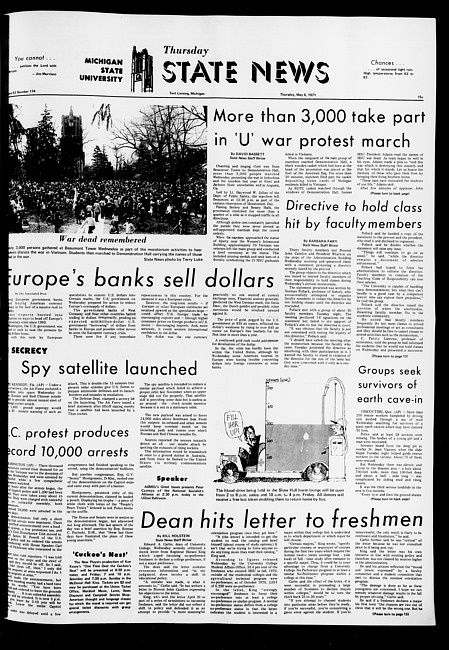 State news. (1971 May 6)