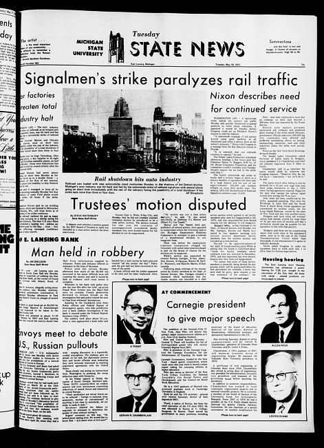 State news. (1971 May 18)