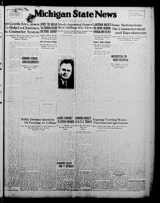 Michigan State news. (1935 May 28)